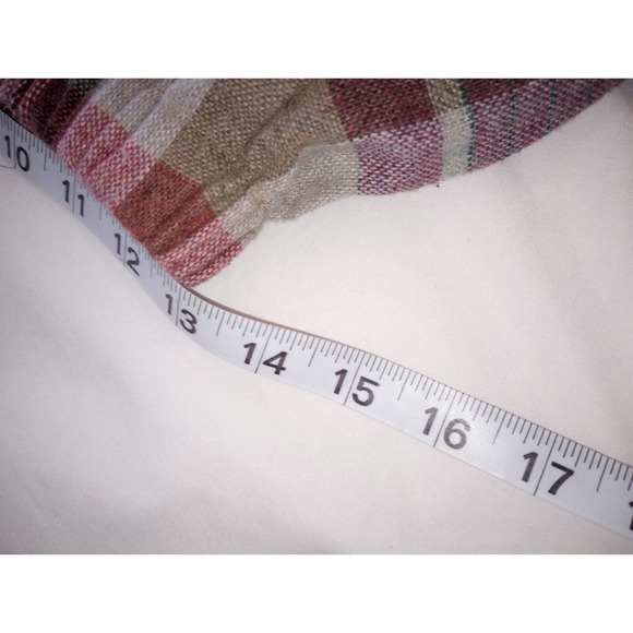 Prestige of Boston Skirt Womens Sz 12 Biege Maxi A-Line Wool Midi VTG 60s Plaid - Picture 8 of 12